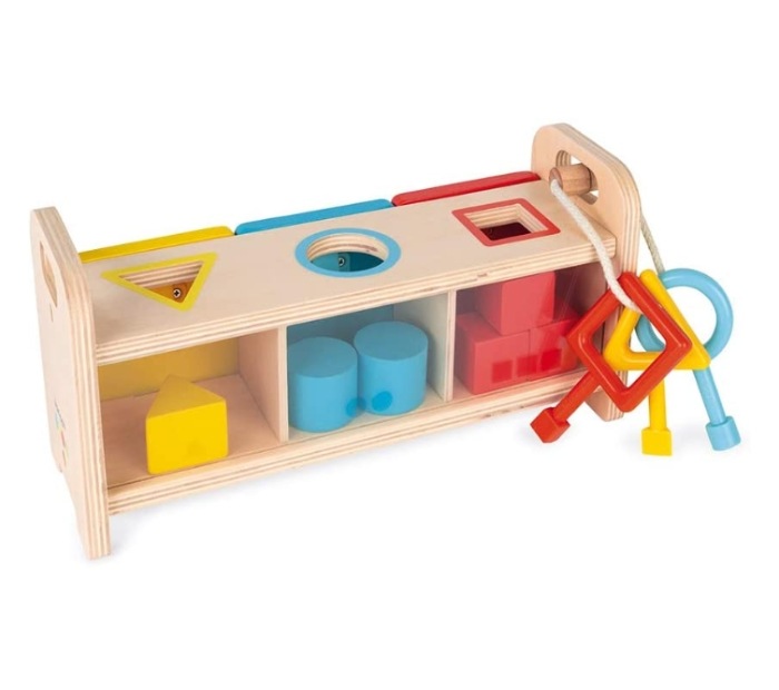 Llavero Sonoro De Madera Y Silicona Para Bebés – 4 Sonidos Realistas Y 3 Llaves Pop-It, Juguete Sensorial De 18 Meses En Adelante