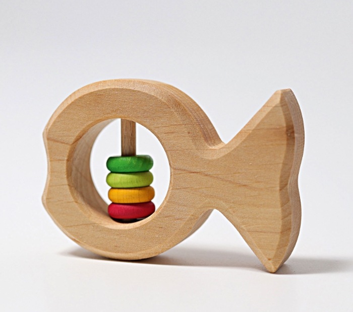 Sonajero de madera de la marca Grimm's