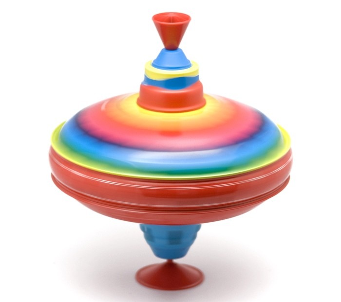 Bolz Peonza De Música Con Diseño De Ferrocarril – Trompo De Chapa De 19 Cm, Juguete Educativo Para Niños De 18 Meses, Desarrolla Motricidad