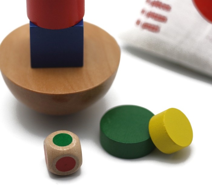 Goki – Torre De Equilibrio De Madera Con 45 Piezas, Juego De Habilidad Para Niños Y Niñas A Partir De 3 Años, Ideal Para Jugar En Familia Y Desarrollar La Concentración (HS973)