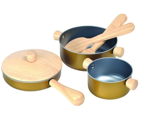 Juego De Cocina De Acero Inoxidable Con 11 Utensilios Para Niños – Incluye Mochila, Ideal Para Juegos De Rol Y Regalos De 2 A 5 Años