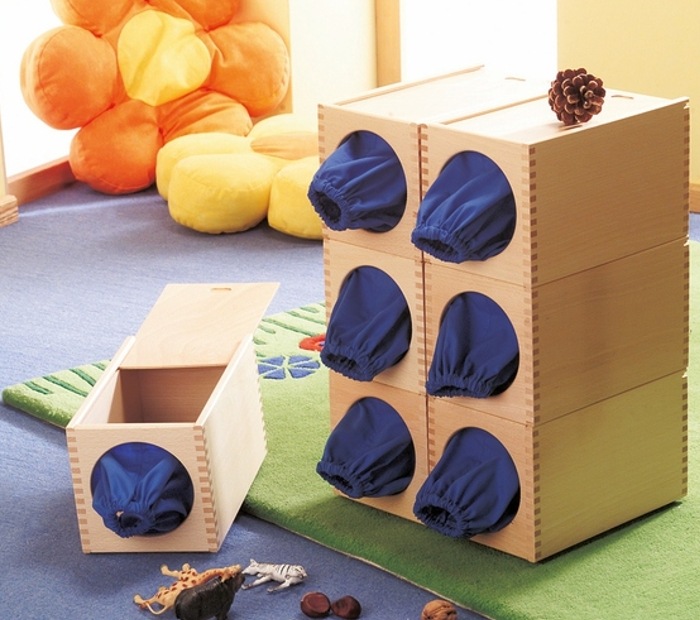 Caja sensorial misteriosa Montessori