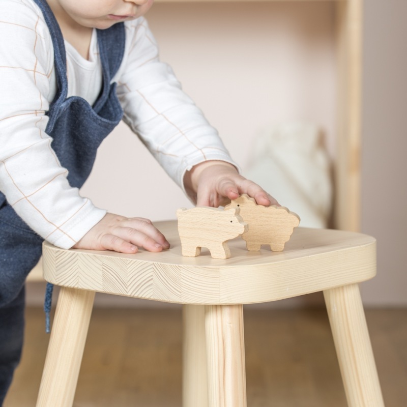 Holztiger Pato De Madera Ecológica – Figura De Granja Goki, Juguete Seguro Y Duradero Para Niños De 1 Año En Adelante