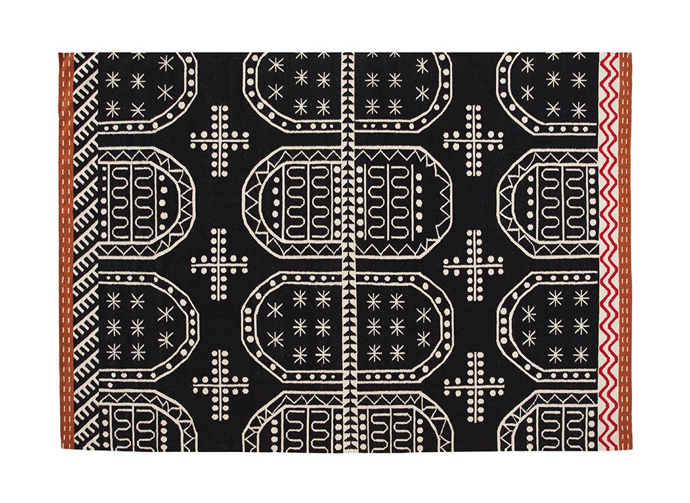 t*a様 372　GAN KILIM RODAS BLUE RUG　170×24 GAN | Kilim Blue Parquet Tetragon Rug