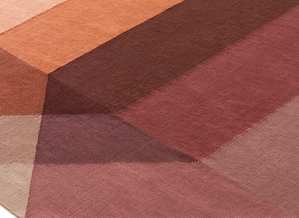 GAN | Diamond Orange-Wine outdoor rug
