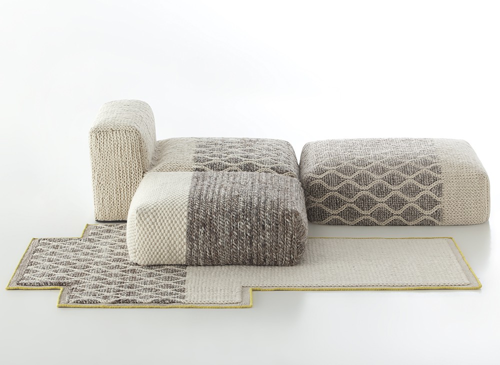 GAN | Mangas Space Collection: Rhombus Ivory Rug