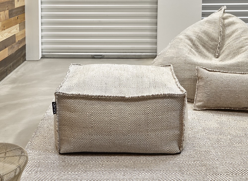 GAN | Sail Collection: Topo Square pouf