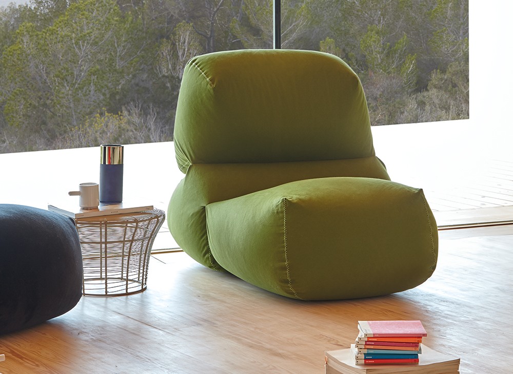 GAN | Grapy armchair: Green Cotton model