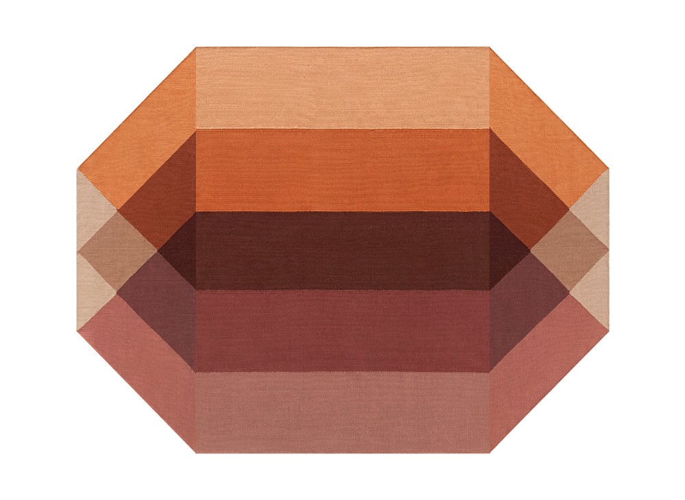 GAN | Diamond Orange-Wine outdoor rug