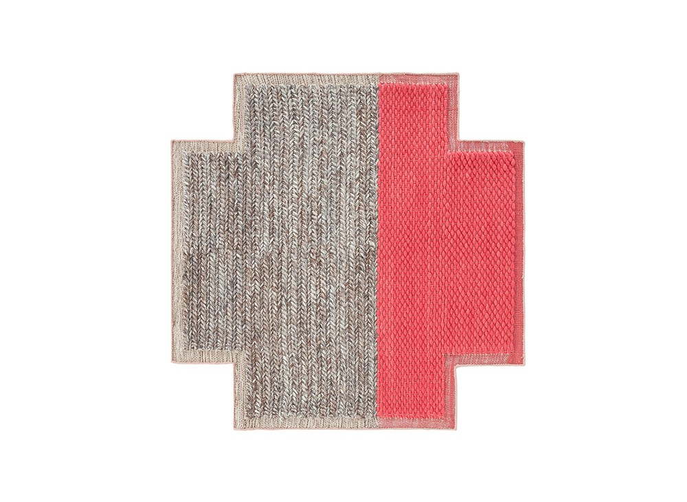 ラグ◆MANGAS マンガス◆Space Plait Square(2404A) GAN | Mangas Space Collection: Square Plait Coral Rug