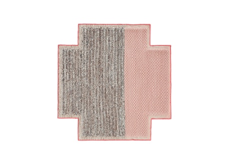 ラグ◆MANGAS マンガス◆Space Plait Square(2404A) GAN | Mangas Space Collection: Rhombus Ivory Rug