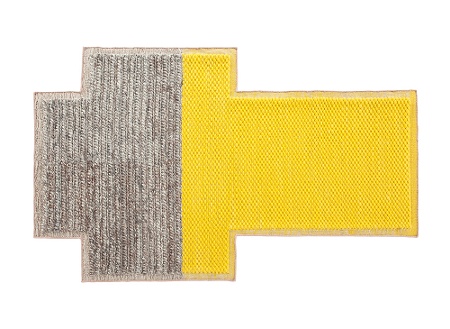 ラグ◆MANGAS マンガス◆Space Plait Square(2404A) GAN | Mangas Space Collection: Rhombus Ivory Rug