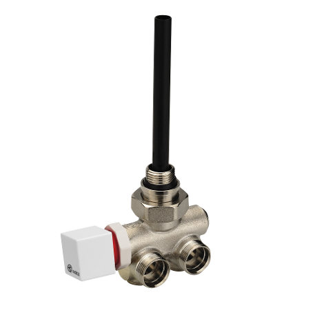 Detentor Bricomart Llave Radiador VÁLVULA+DETENTOR BLANCO 1/2