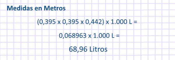 Calcular volumen de una caja