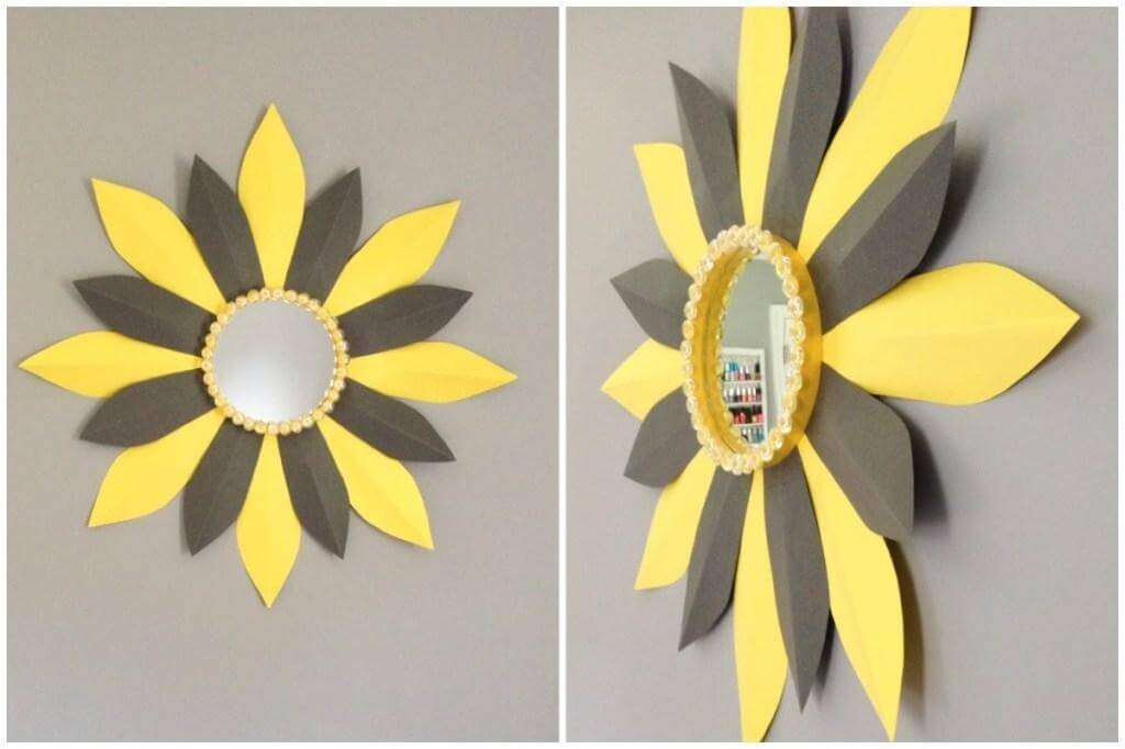 Cómo decorar un espejo con cartón