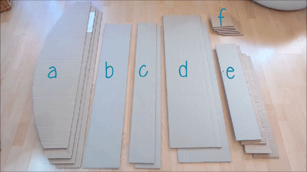 como hacer muebles de carton