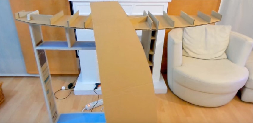 como hacer muebles de carton