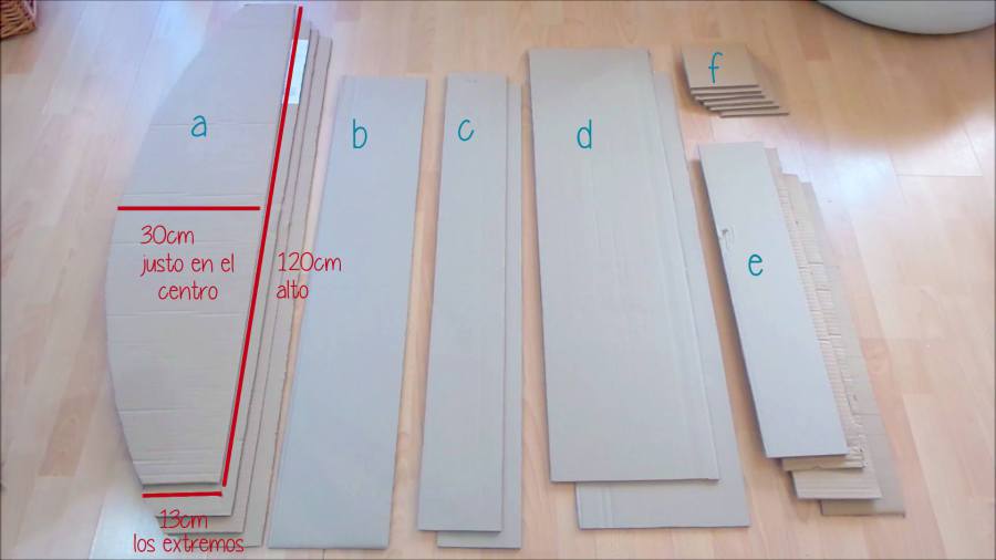 como hacer muebles de carton