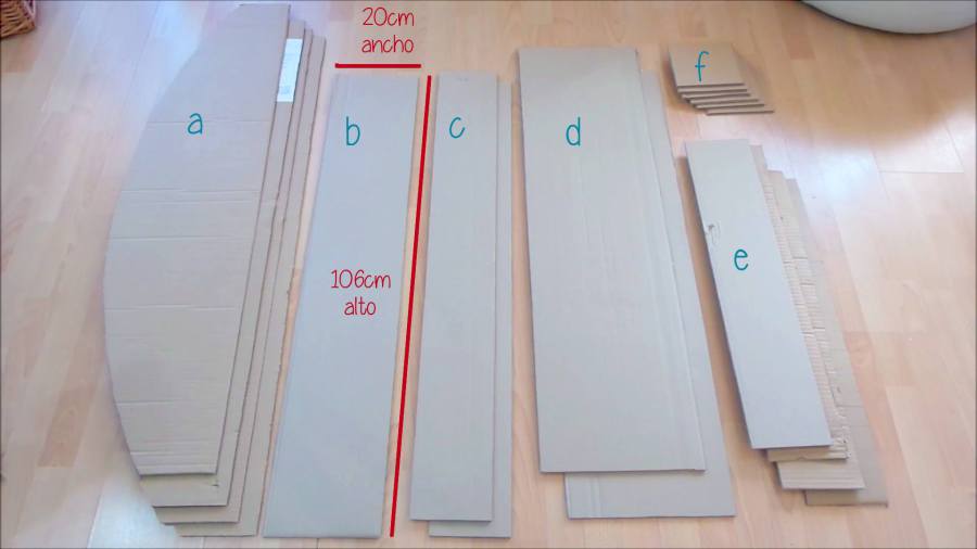 como hacer muebles de carton