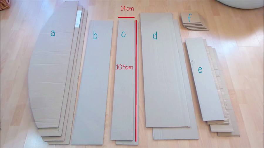 como hacer muebles de carton