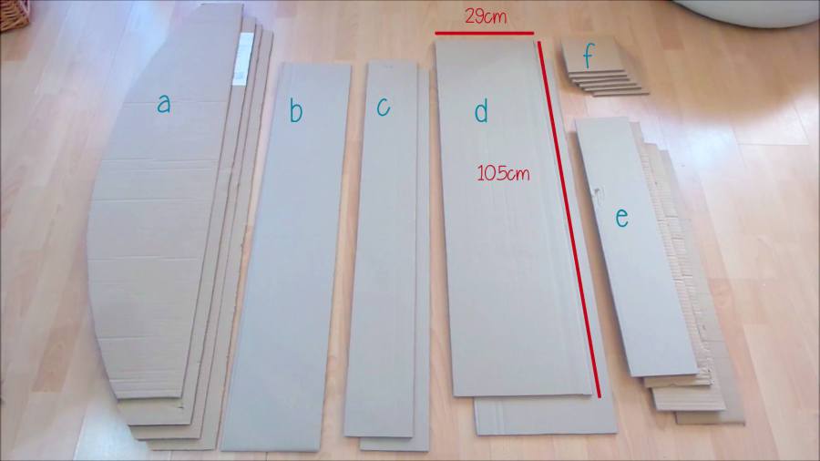 como hacer muebles de carton