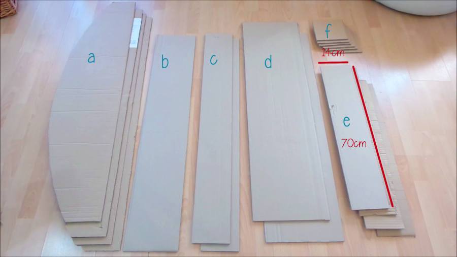 como hacer muebles de carton