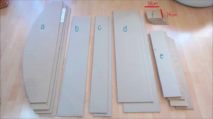 como hacer muebles de carton