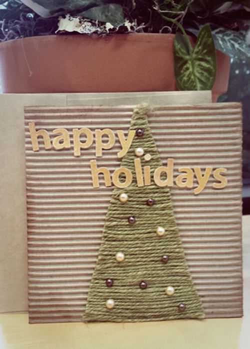 como hacer tarjetas de navidad a mano