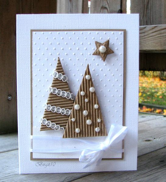 como hacer tarjetas de navidad a mano