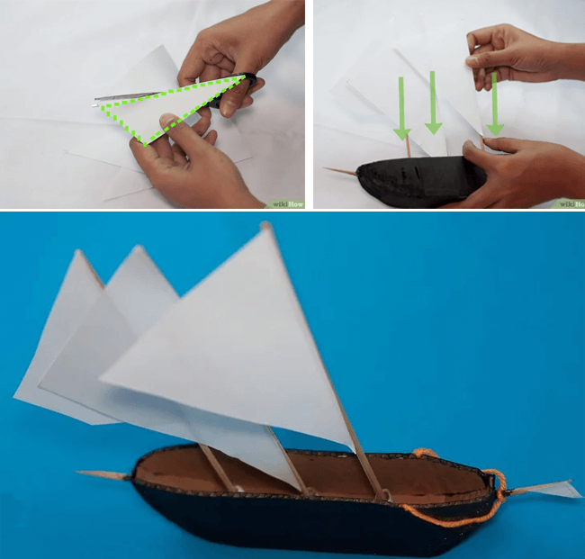 cómo hacer un barco de cartón