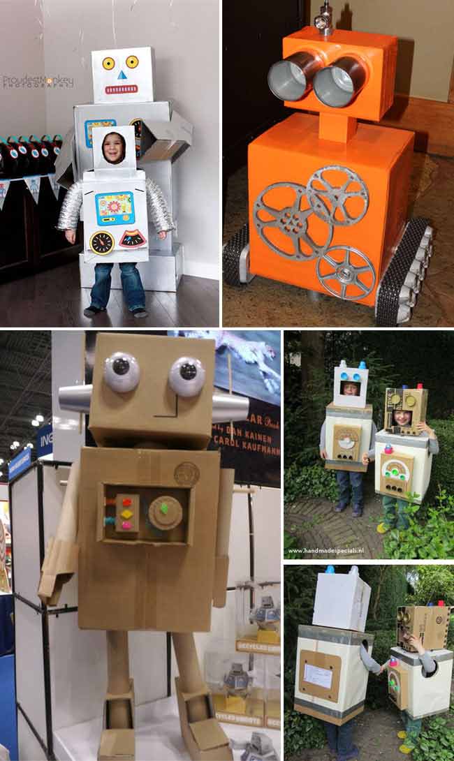 cómo hacer un robot de cartón