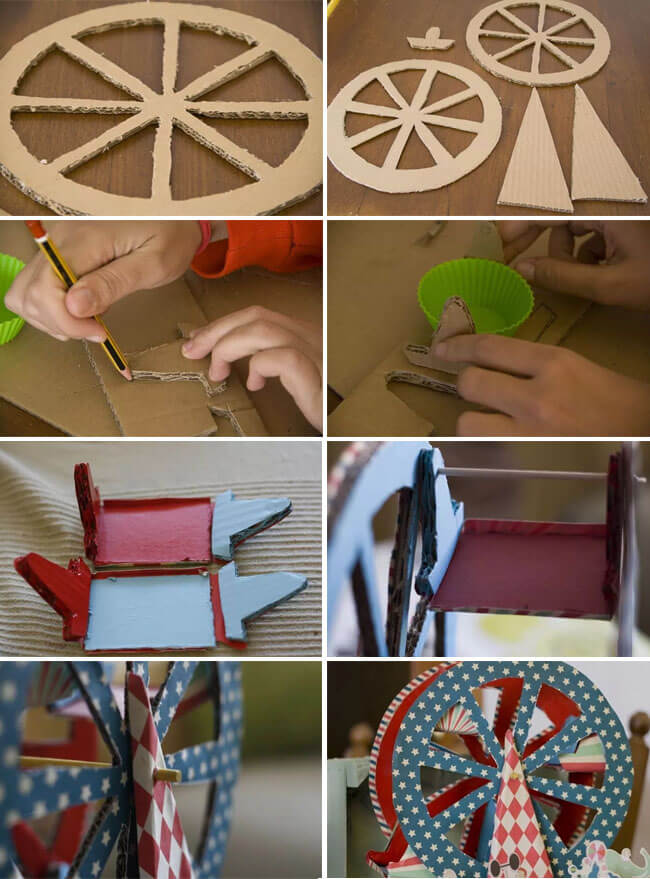 ¿Cómo hacer una Noria de Cartón? + Ejemplos Prácticos para inspirarte