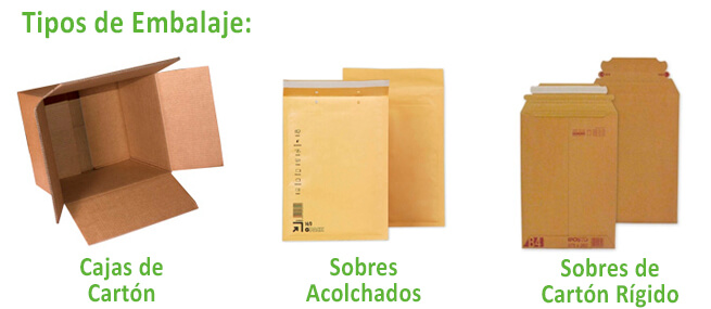 tipos de embalaje