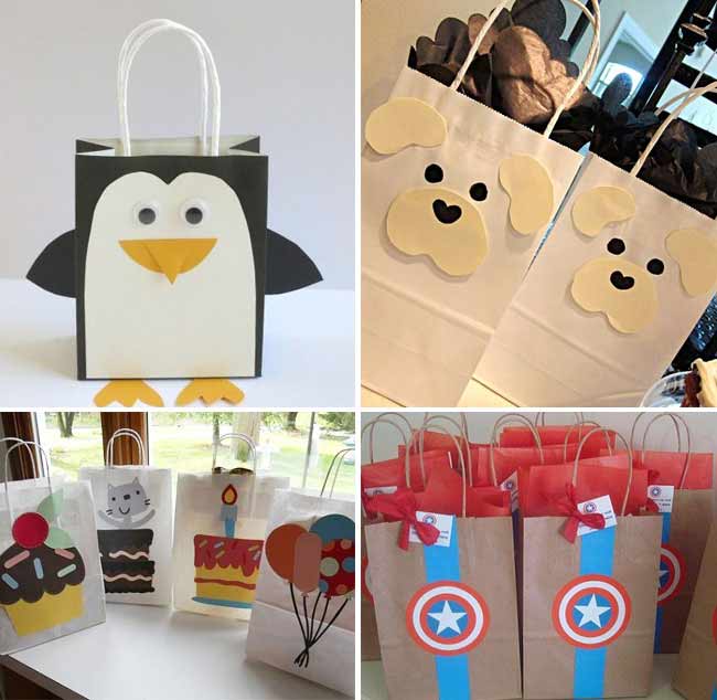 decorar bolsas de papel