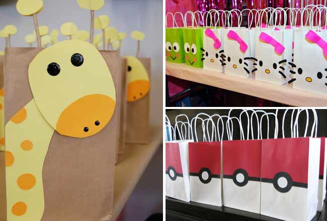 decorar bolsas de papel