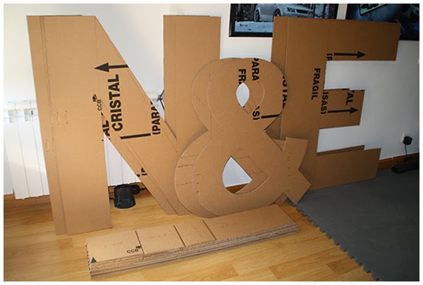 letras de carton