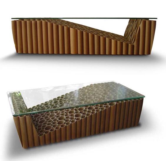 muebles con cajas de carton
