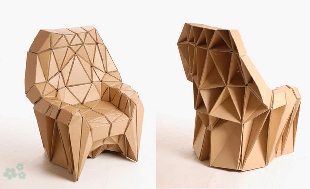 muebles con cajas de carton