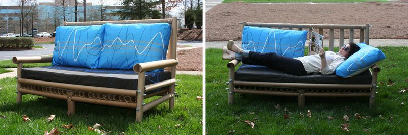 muebles con tubos de carton