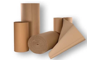 Rollos de cartón corrugado
