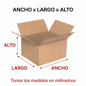 Tomar medidas Caja de Carton