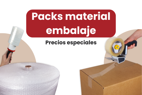 Packs de cajas y material de embalaje