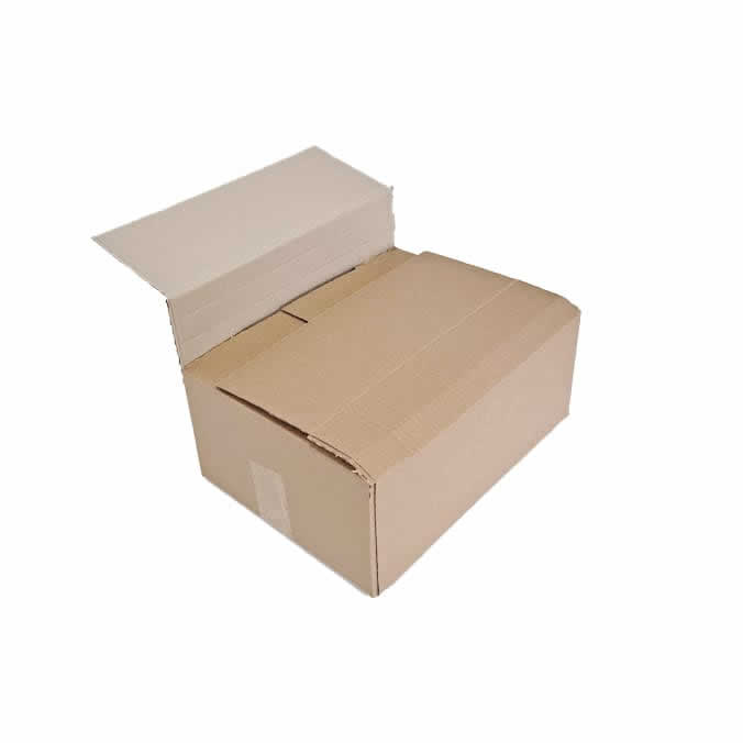 Cajas de cartón 350 x 255 x 230 mm. Altura variable.