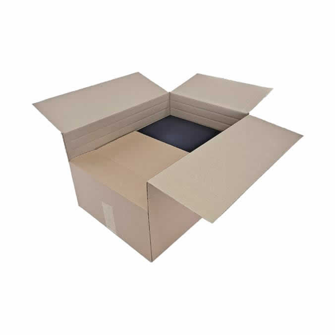 Cajas de cartón 460 x 345 x 275 mm. Altura variable.