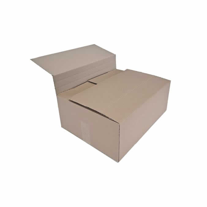 Cajas de cartón 460 x 345 x 275 mm. Altura variable.