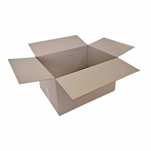 Caja de carton canal simple 460x345x275mm. de altura variable.
