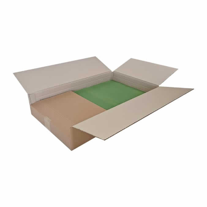 Cajas de cartón 555 x 355 x 110 mm. Altura variable.