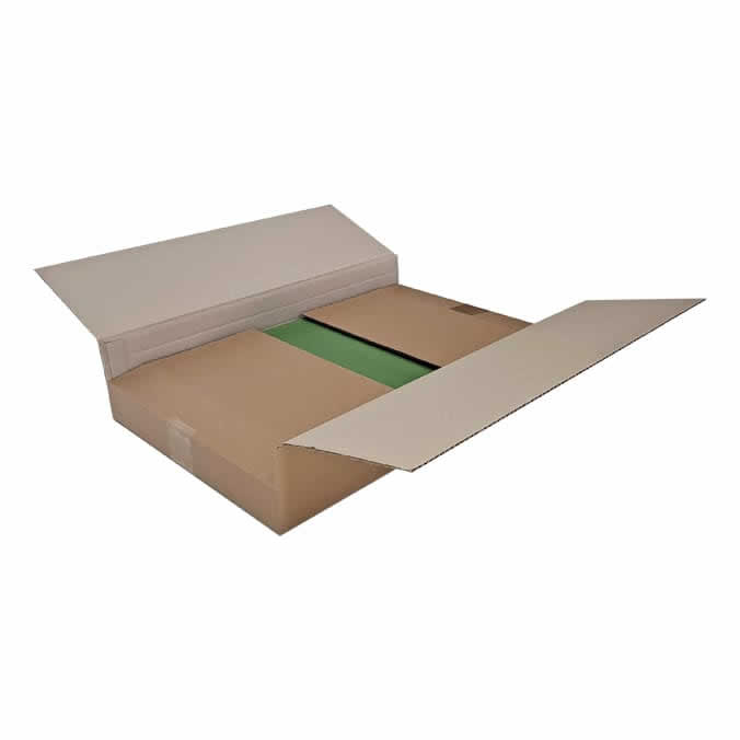 Cajas de cartón 555 x 355 x 110 mm. Altura variable.