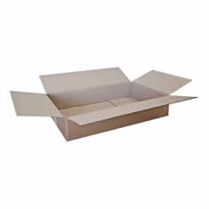 Caja de carton canal simple 555x355x110mm. de altura variable.