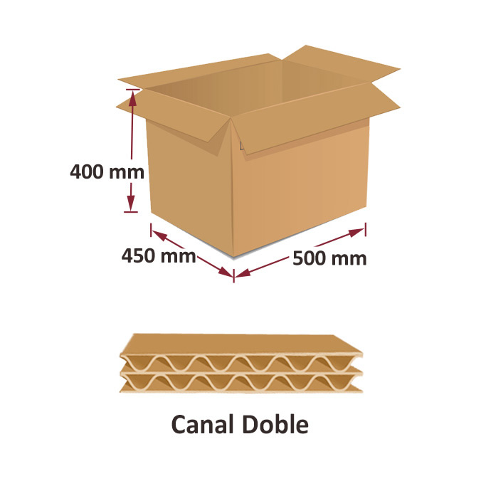 Cajas de cartón 500 x 450 x 400 mm 